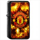 Sports Manchester United F.C. Soccer Club Oil Windproof Black Lighter Briquet Encendedor L2652