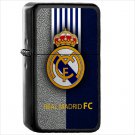 Sports Real Madrid C.F. Soccer Club Oil Windproof Black Lighter Briquet Encendedor L3300