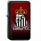 Sports Santos FC Soccer Club Oil Windproof Black Lighter Briquet Encendedor L3547