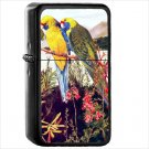 Nature Bird Flowers Oil Windproof Black Lighter Briquet Encendedor L461