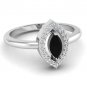 0.78 ct.Diamond Eye Engagement Ring  21 Pcs. Silver 925, FREE GIFT STERLING SILVER DIAMOND RING