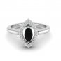 0.78 ct.Diamond Eye Engagement Ring  21 Pcs. Silver 925, FREE GIFT STERLING SILVER DIAMOND RING