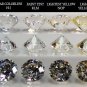 Forever Sparkling Moissanite 0.97 ct. XXX,F color,SI 2, FREE GIFT 925 STERLING SILVER DIAMOND RING