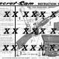 1965 SECRET SAM ATTACHE CASE SET INSTRUCTIONS BY TOPPER