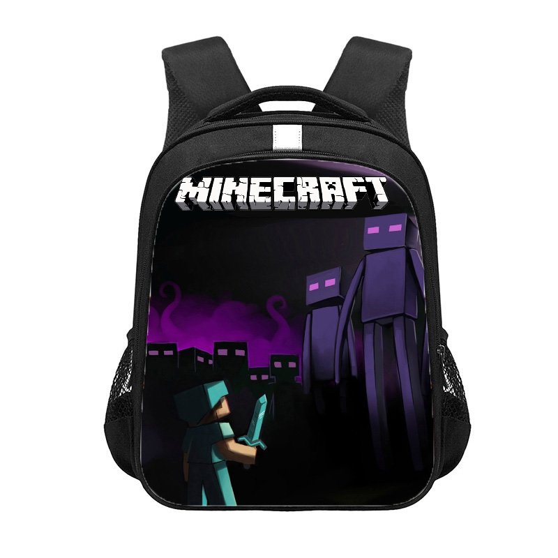31 Minecraft Creeper Enderman Kids 16" School Book Travel Bag Backpack