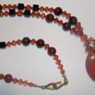 Red Jasper Donut Necklace