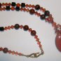 Red Jasper Donut Necklace