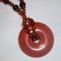 Red Jasper Donut Necklace