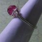 Ring Fuschia Wire Wrapped