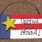 Wood Patriotic Sign 10977UWS - United We Stand
