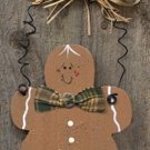 D0035CWC - Gingerbread Man Ornament wood