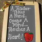 Teacher Gifts 5033 A Teacher Takes a Hand Slate