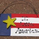10977ILA - I Love America Wood Sign