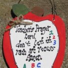 Teacher Gifts 691 Teacher Prayer Apple Wood