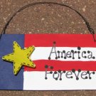 10977AF - America Forever Wood Patriotic Sign