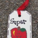 Teacher Gifts 56122ST Super Teacher Wood Teacher Tag