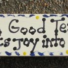Teacher Gift Wood Block bgt5036 A Good Teacher puts joy into Learning
