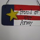 10977A - Proud of our Army Patriotic Sign Wood