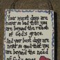91101 God's Grace Hand Painted Wood Sign