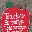 Teacher Gifts Wood Apple Teachers Encourage Tomorrow's Dreams