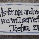 B4011- As for me and my house Scripture Wood Block