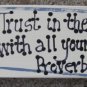 B4002- Trust in the Lord Scripture Wood Block