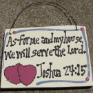 Crafts Wooden Scripture Sign 4011 As for me and my house