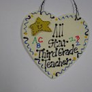 Teacher Gifts 5002 All Star Third Grade Teacher Wood