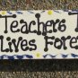 Teacher Gift B5036 Wood Block Teachers Touch Lives Forever