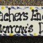 Teacher Gifts B5025 Wood Block Teacher Encourage Tomorrow's Dreams Hand Painted