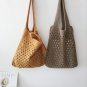 Shoulder bag, handmade knitted fabric, large capacity, a lot of stuff, suitable for walking