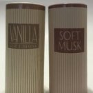 AVON BODY POWDER TALC 2.6 oz VANILLA SOFT MUSK AND SOFT MUSK *LOT OF 2* SEALED
