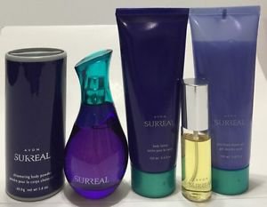 AVON Surreal 5 Pcs Gift Set: EDT Spray, Purse Spray, Lotion, Shower Gel, Talc