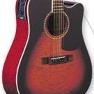 Washburn D10CEQSB Quilted Maple Sunburst Acoustic/Electric w/Case FREE SHIP  www.tmscad.ecrater.com