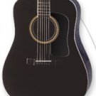 Washburn D10SB Black Acoustic w/Case FREE SHIP Mahogany Sides/Back www.tmscad.ecrater.com