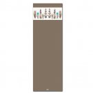 Diligence Brown Printed Yoga Mat Thick 5 mm 24 x 72 Pilates Rug Gift Fitness Exercise Meditation