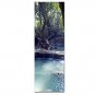 Spring Printed Yoga Mat Thick 5 mm 24 x 72 Pilates Decor Rug Gift Blue and Exercise Meditation