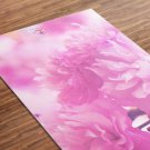 Pinkish Printed Yoga Mat Thick 5 mm 24 x 72 Pilates Pink Decor Rug Gift Fitness Exercise Meditation