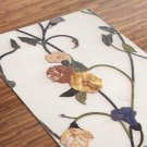 Wall Flower Printed Yoga Mat Thick 5 mm 24 x 72 Pilates White Decor Rug Gift Exercise Meditation