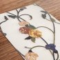 Wall Flower Printed Yoga Mat Thick 5 mm 24 x 72 Pilates White Decor Rug Gift Exercise Meditation