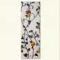 Wall Flower Printed Yoga Mat Thick 5 mm 24 x 72 Pilates White Decor Rug Gift Exercise Meditation