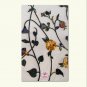 Wall Flower Printed Yoga Mat Thick 5 mm 24 x 72 Pilates White Decor Rug Gift Exercise Meditation