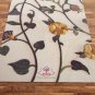 Wall Flower Printed Yoga Mat Thick 5 mm 24 x 72 Pilates White Decor Rug Gift Exercise Meditation