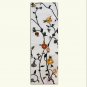 Flower Printed Yoga Mat Thick 5 mm 24 x 72 Pilates White Decor Rug Gift Fitness Exercise Meditation
