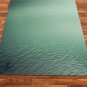 Green Printed Yoga Mat Thick 5 mm 24 x 72 Pilates Decor Rug Gift Fitness and Exercise Meditation