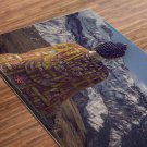 Buddha Printed Yoga Mat Thick 5 mm 24 x 72 Pilates Decor Rug Gift Fitness and Exercise Meditation
