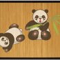Kids bamboo natural mat healthy stand and play area panda for room great gift ideas housewarming