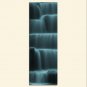 Waterfall Printed Yoga Mat Thick 5 mm 24 x 72 Pilates Blue Decor Rug Fitness Exercise Meditation