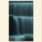 Waterfall Printed Yoga Mat Thick 5 mm 24 x 72 Pilates Blue Decor Rug Fitness Exercise Meditation