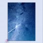 Star Printed Yoga Mat Thick 5 mm 24 x 72 Pilates Blue Decor Rug Gift Fitness and Exercise Meditation